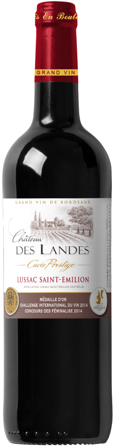 Chateau des Landes , Cuvee Prestige Lussac St Emilion, 2013