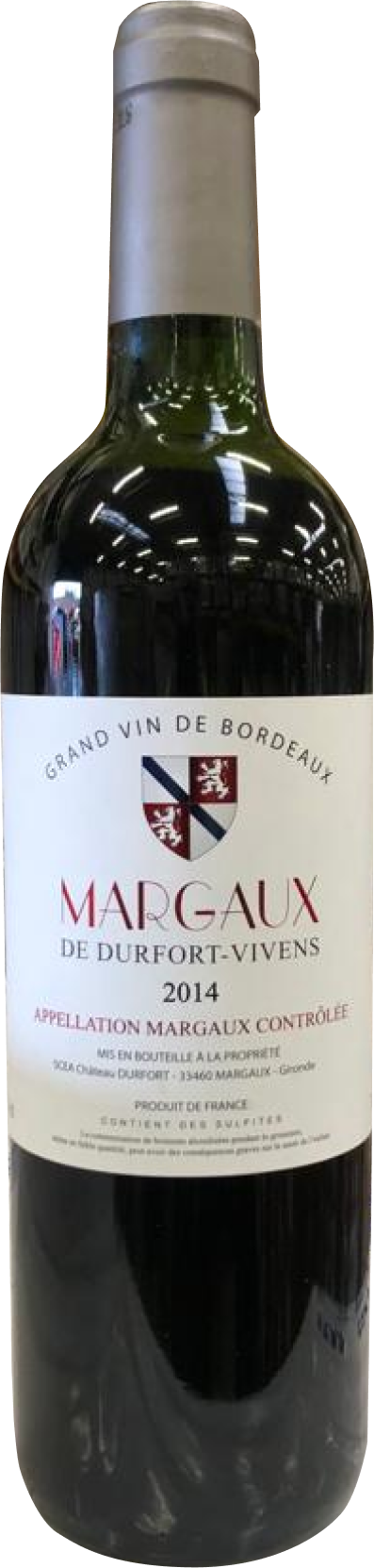 Chateau Durfort Vivens, Margaux, 2014