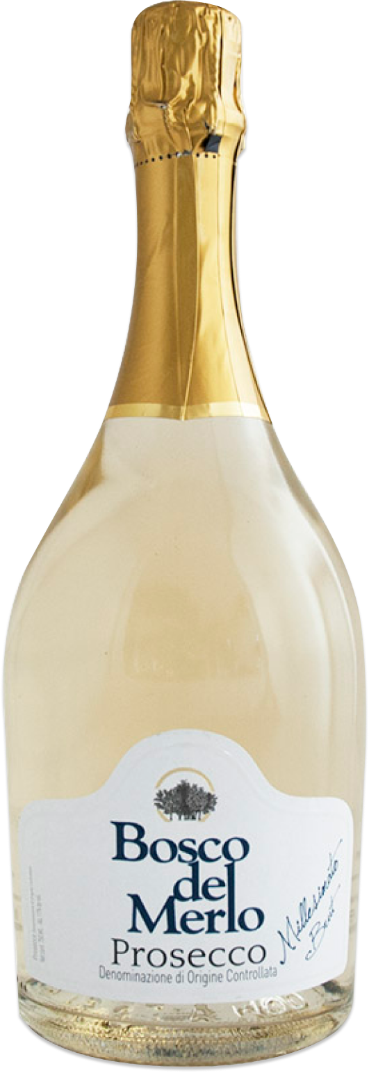 Bosco del Merlo, Prosecco D.O.C. Brut Millesimato, 2023