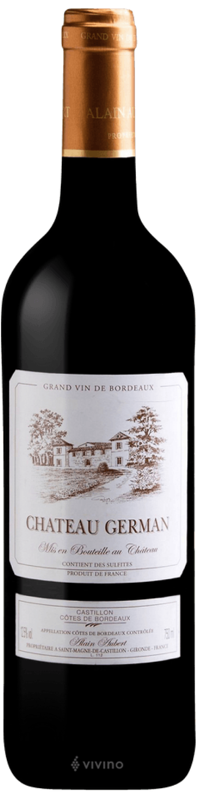 Chateau German, Castillon Cotes de Bordeaux AOC, 2020