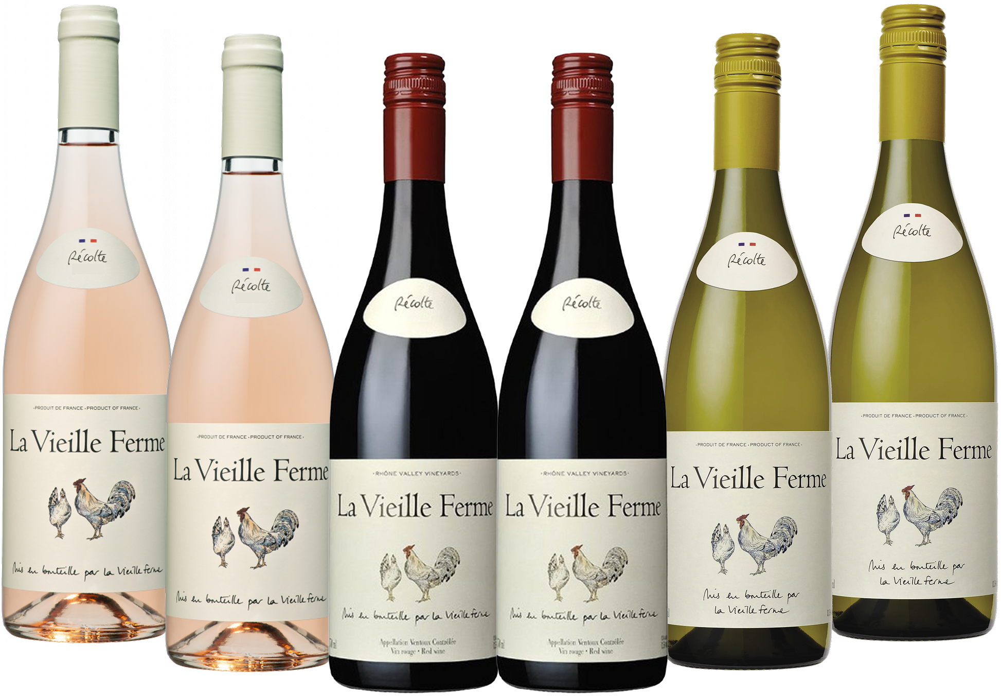 Famille Perrin, Mixed case of Chicken Wine!, NV